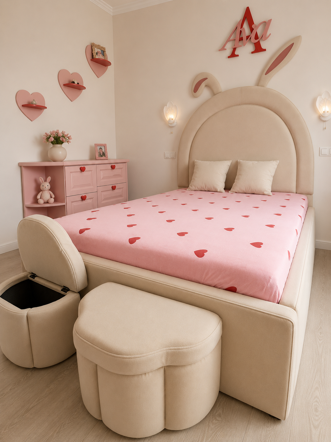 Dormitor copii — mobilier MDF vopsit