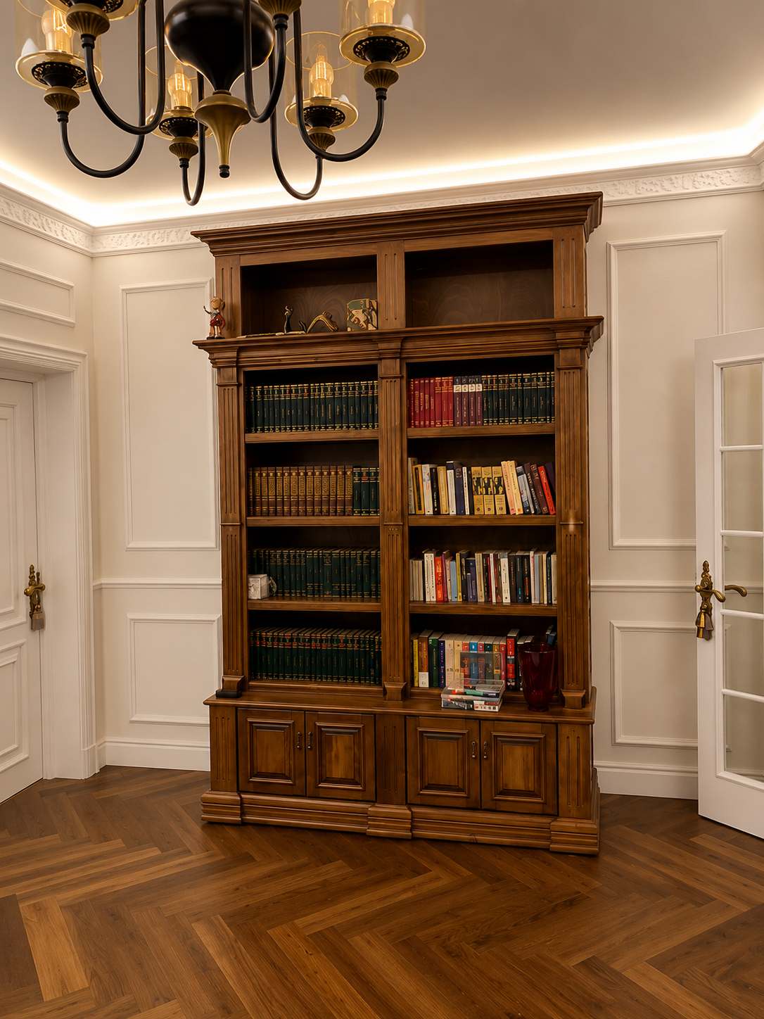 Bibliotecă — lemn masiv